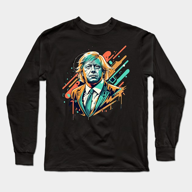 Boris Johnson Long Sleeve T-Shirt by kknows